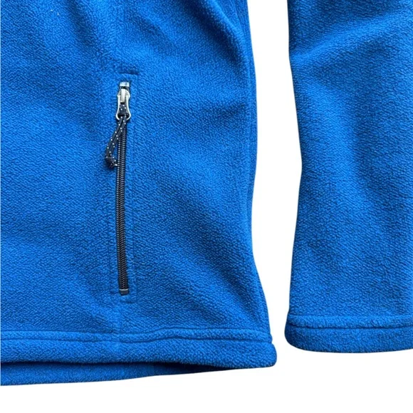 L.L. Bean men’s size large multi pocket front zip fleece sweatshirt. - Picture 7 of 9